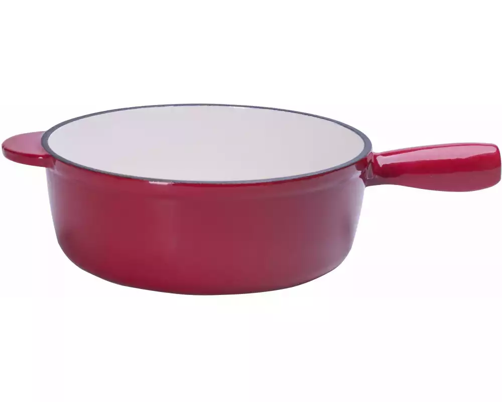 TTM Fondue-Caquelon Émail Rot/Weiss