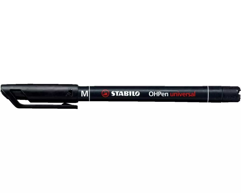 STABILO Folienstift OHPen universal M permanent 10 Stück, Schwarz