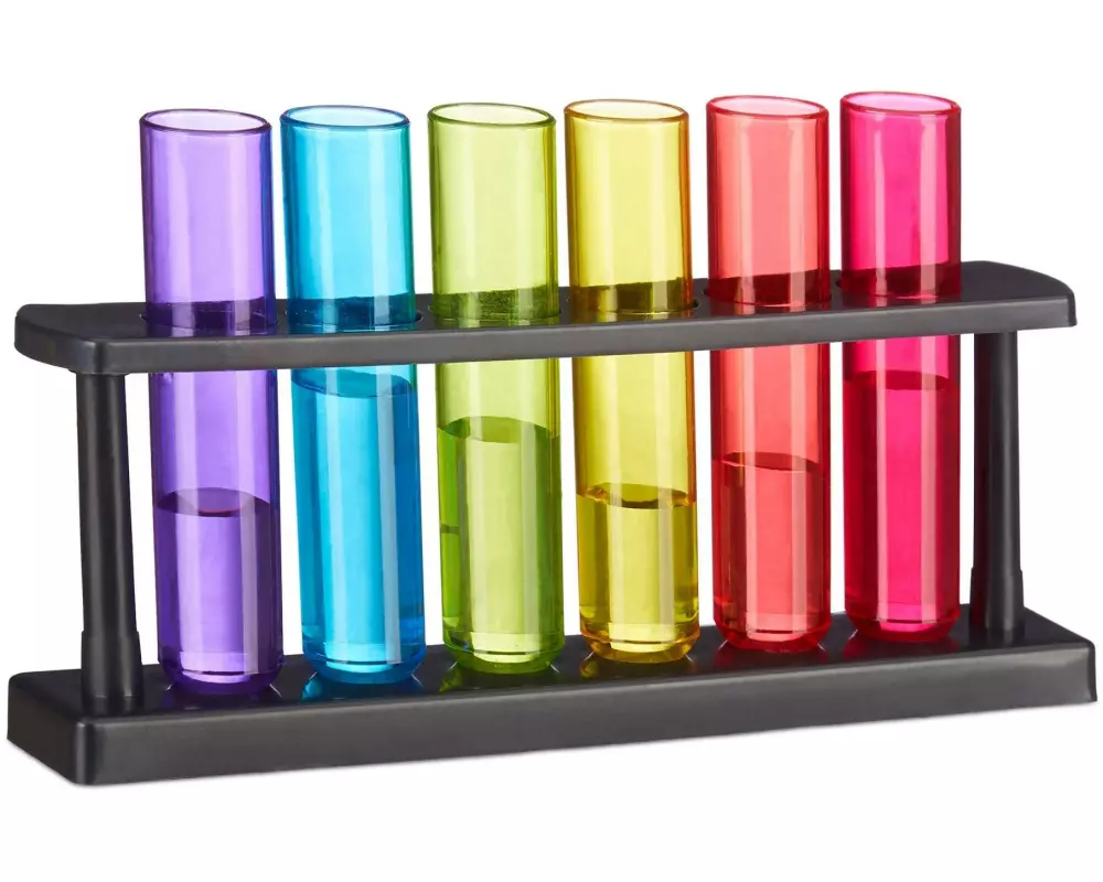 relaxdays Shotgläser 6 Stück, Mehrfarbig