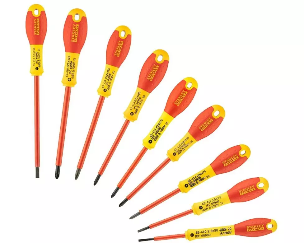 Stanley Fatmax Schraubenzieher-Set Isoliert, für Elektriker, 10-teilig