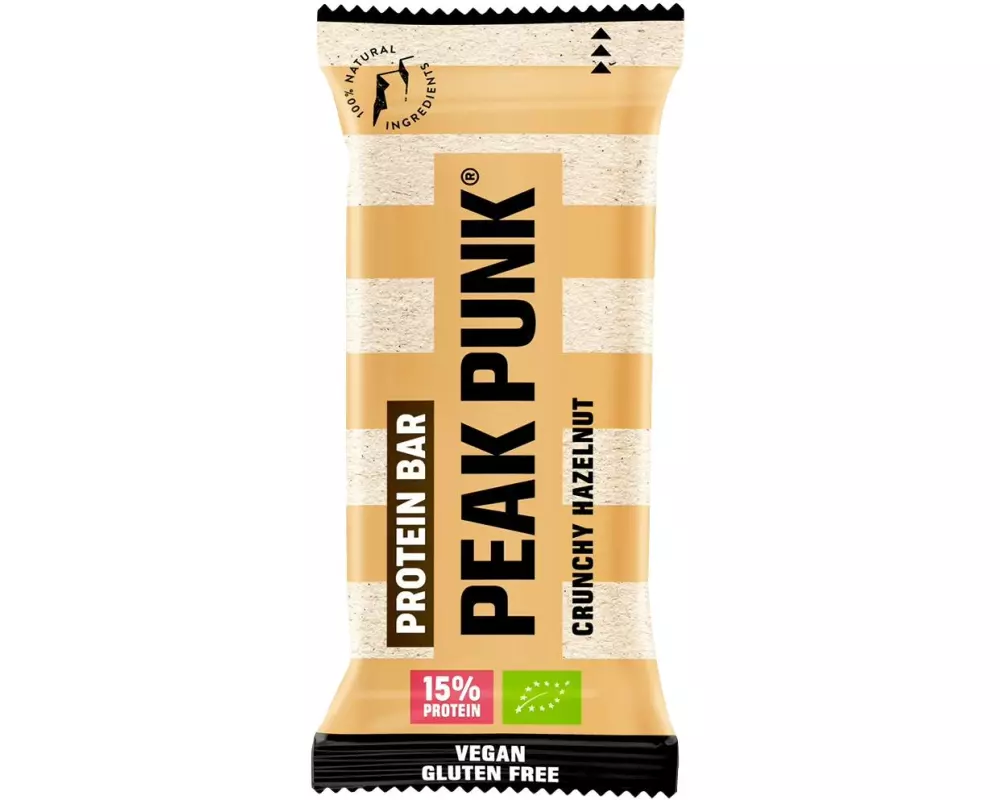 PEAK PUNK Bio Protein Bar Crunchy Hazelnut 12 x 55 g