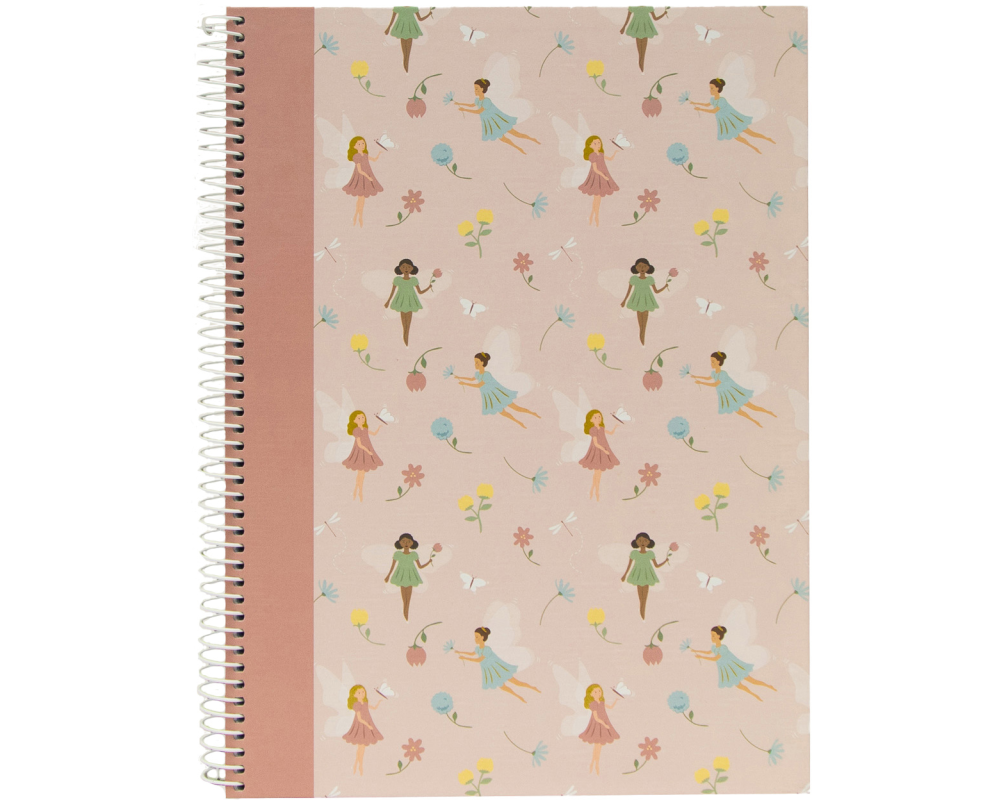 ANCOR Spiralbuch Hardcover A4 128727 Fairies Tale, liniert 80 Blatt