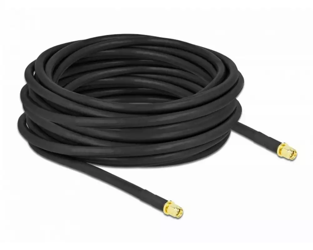 Delock Antennenkabel LTE/5G, LMR/CFD300 SMA zu SMA, 10 m