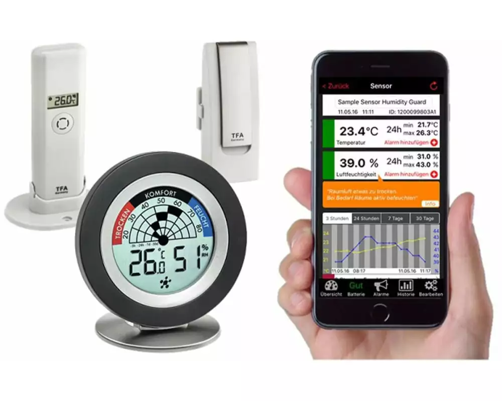 TFA Dostmann Wetterstation WeatherHub SET 8