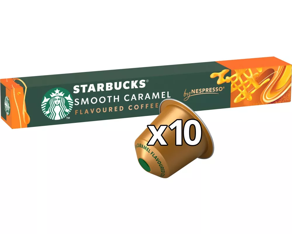 Starbucks Kaffeekapseln Smooth Caramel by Nespresso Flavoured 10 Stück