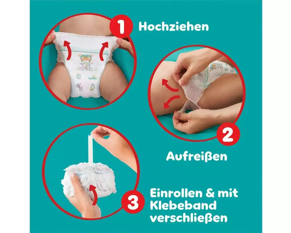 Pampers Windeln Baby Dry Nappy Pants Grösse 4