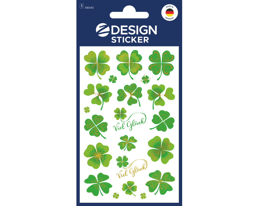 Z-DESIGN Sticker Creative 56043 Glück 16 Stück/1 Blatt