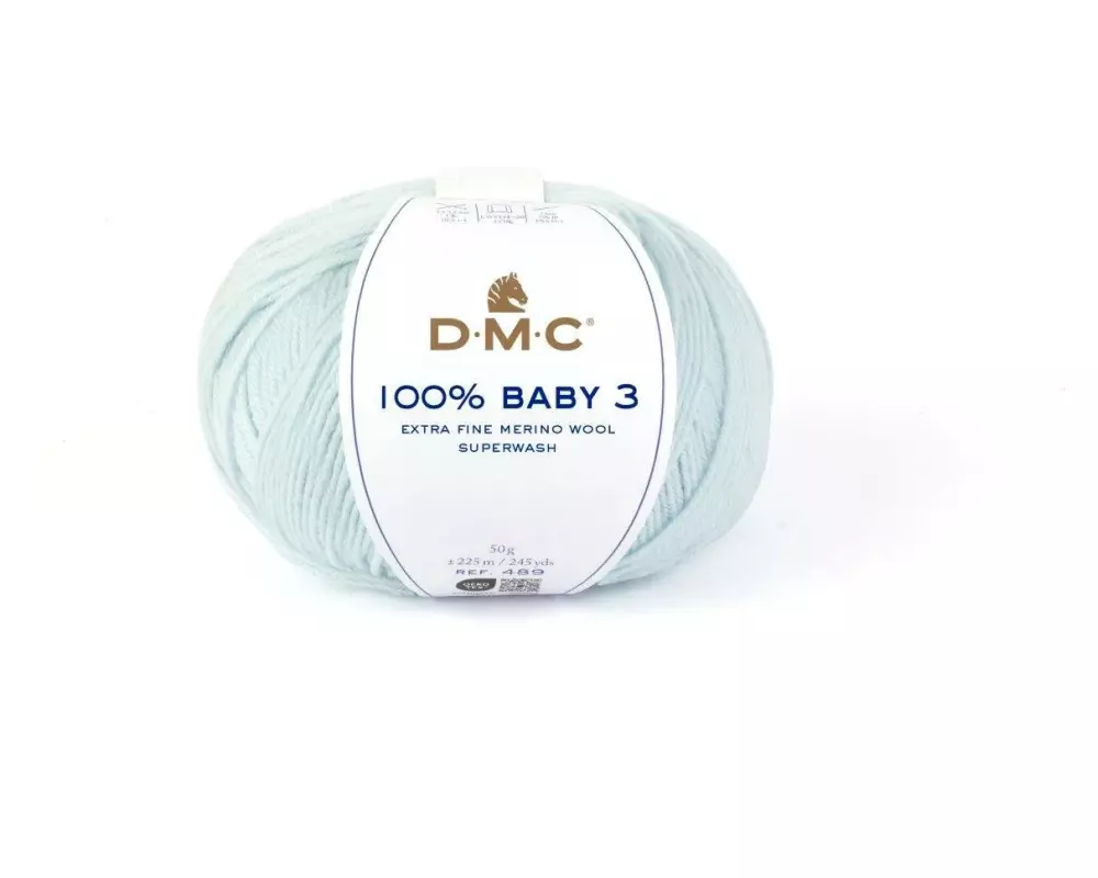 DMC Wolle 100% Baby 3 Hellblau