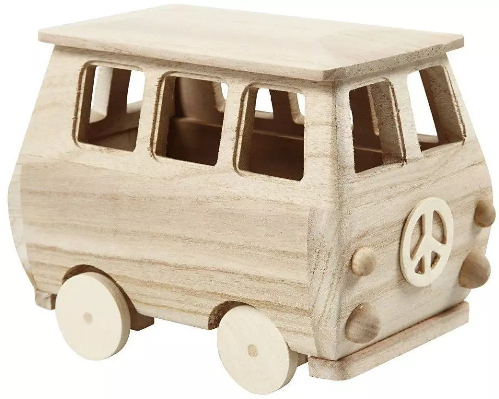 Creativ Company Mini-Fahrzeug Bus 17 x 10 x 13 cm
