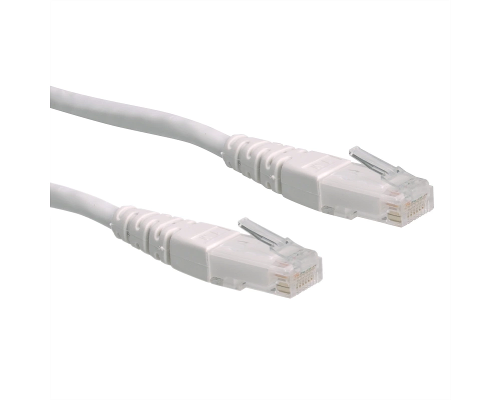 ROLINE Patchkabel Cat.6 (Class E) UTP, weiß, 1 m