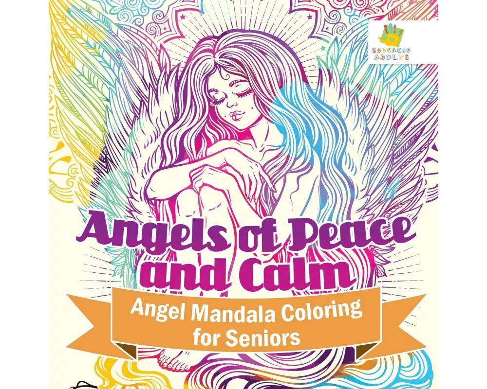 Angels of Peace and Calm Angel Mandala Coloring for Seniors