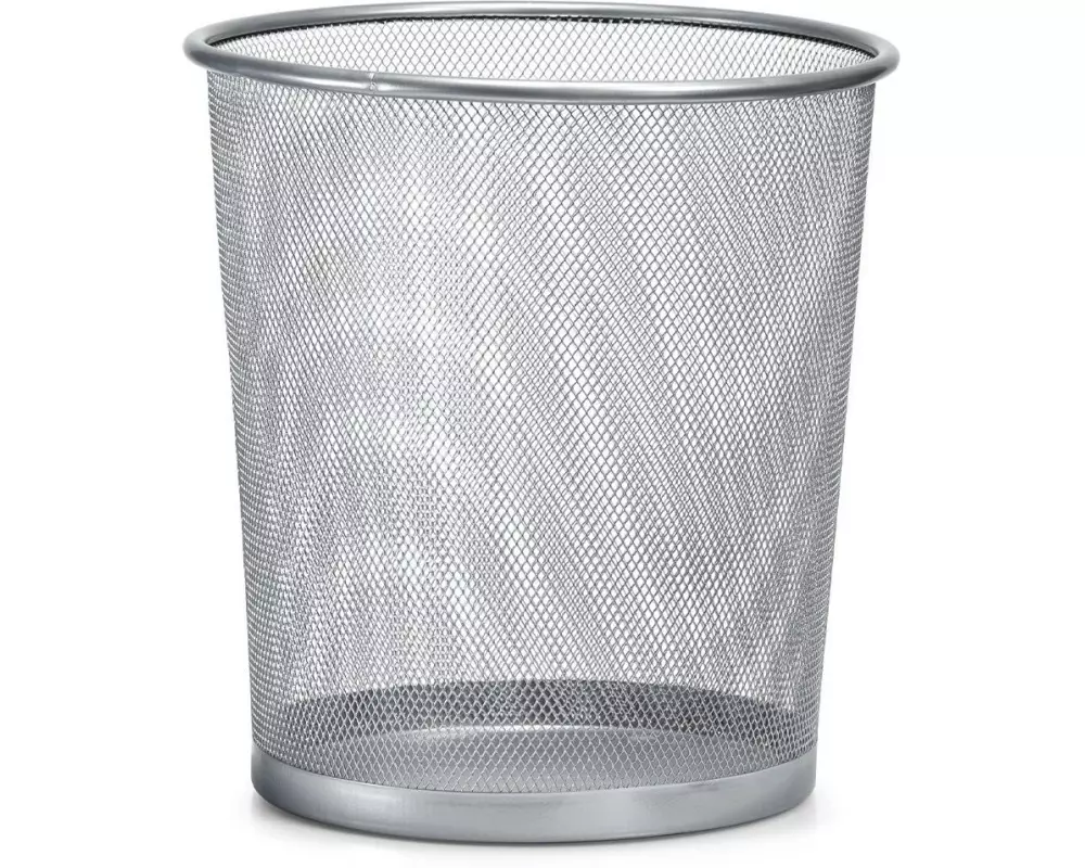 Zeller Present Papierkorb Mesh 12 l, Silber