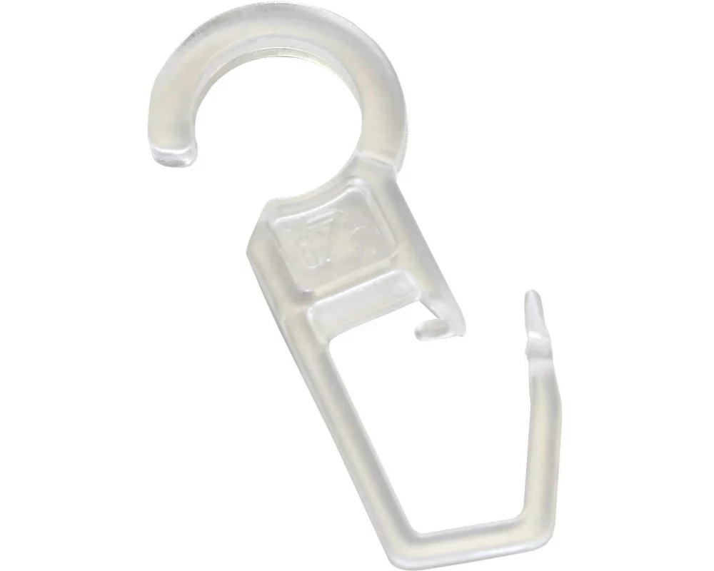 Gardinia Faltenlegehaken Transparent, 10 Stück, 10 mm