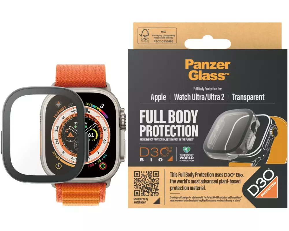 Panzerglass Full Body Apple Watch Ultra 49 mm Transparent