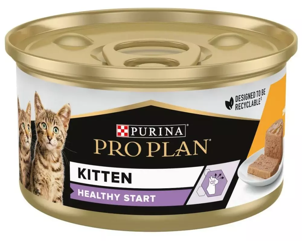 Purina Pro Plan Kitten Healthy Start Mousse mit Huhn 24 x 85 g