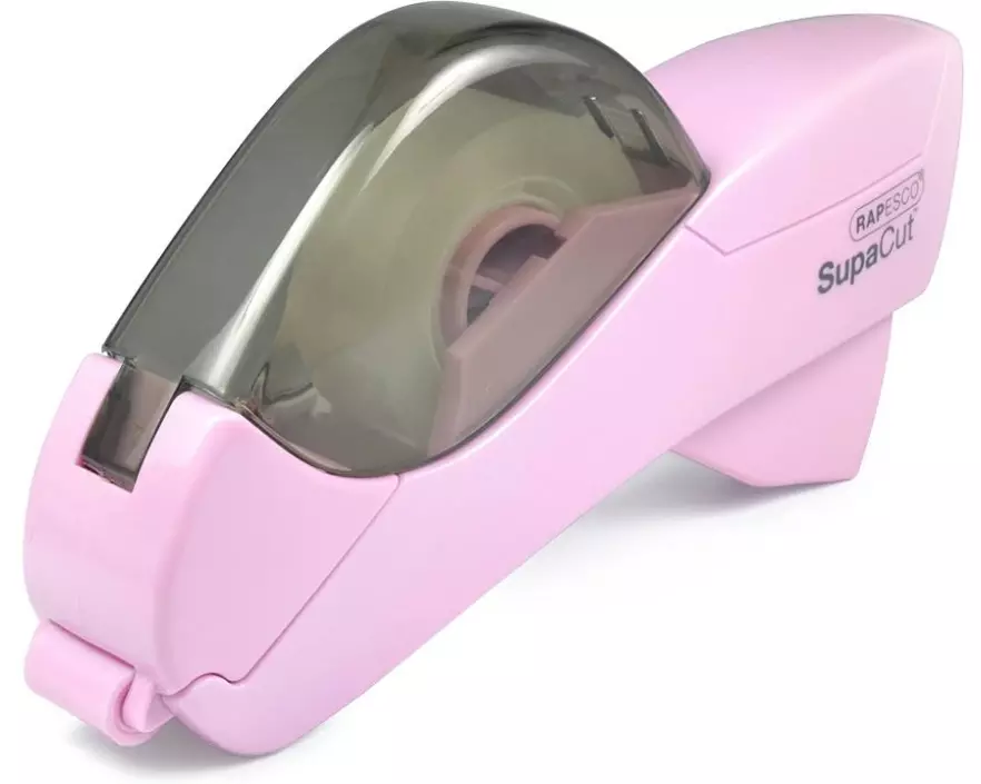 Rapesco SupaCut Klebebandspender und 2 Klebebandrollen Rosa