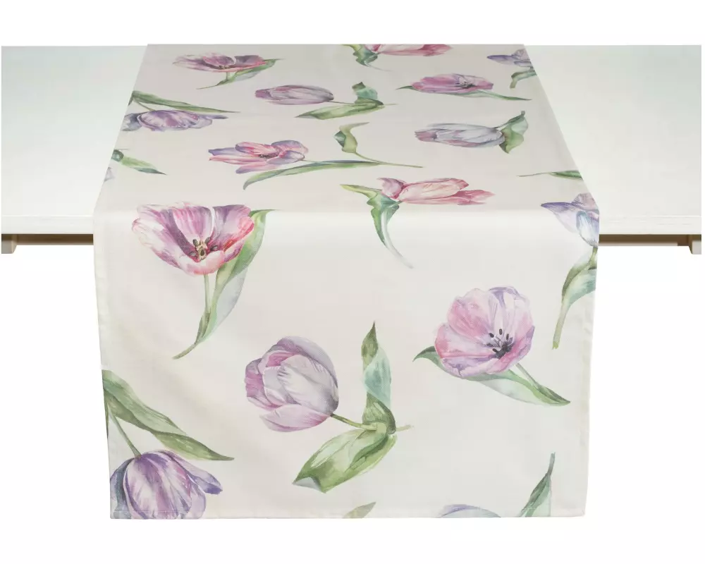 Pichler Läufer Tulips lilac 50 cm x 150 cm