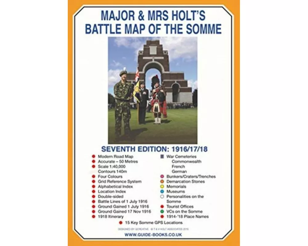 Major & Mrs Holt's Battle Map of The Somme (Map)