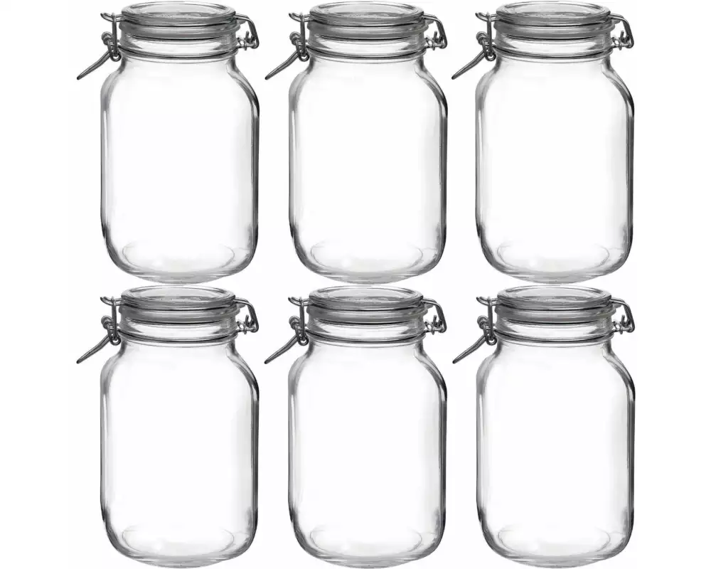 Bormioli Rocco Einmachglas Fido 3000 ml, 6 Stück