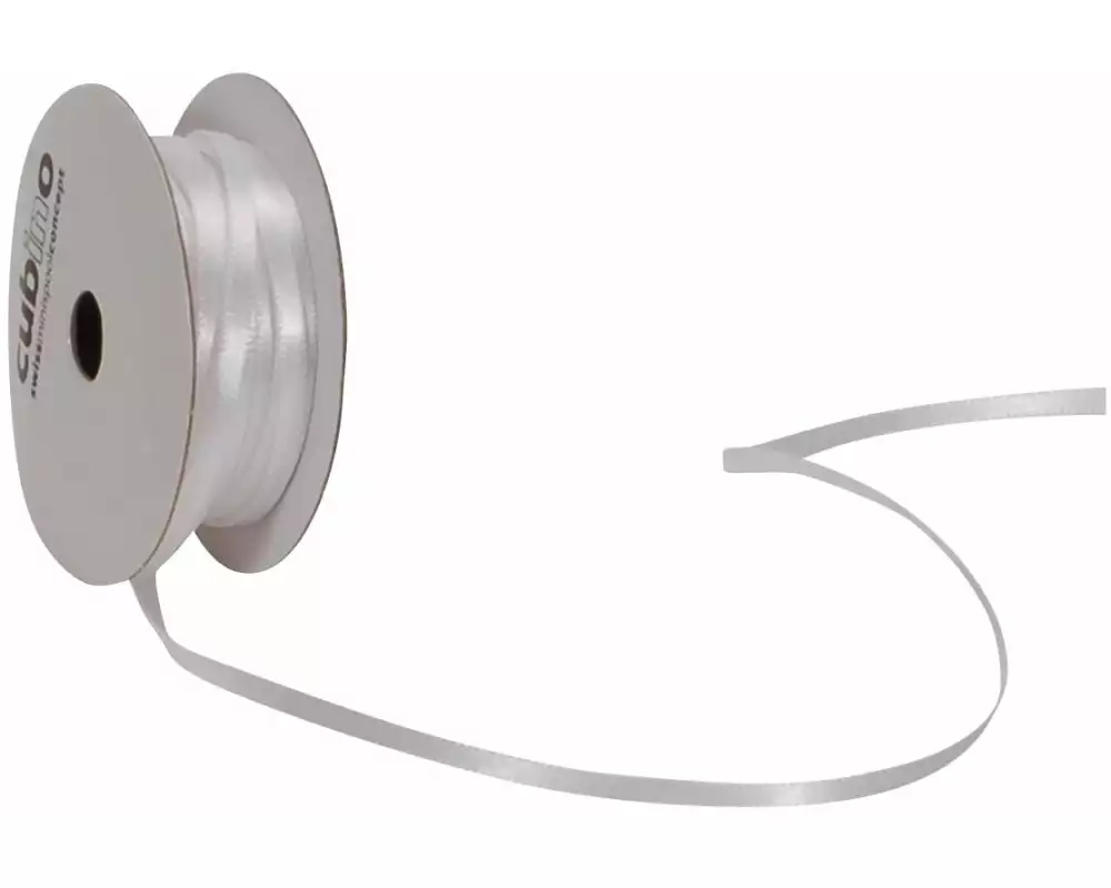 Spyk Satinband 3 mm x 8 m, Weiss