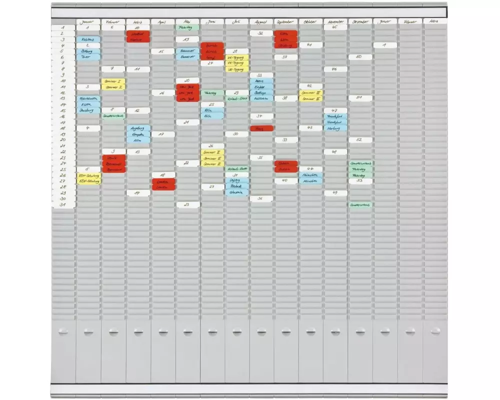 Franken T-Kartentafel Universal 100.8 cm x 100.8 cm, Grau