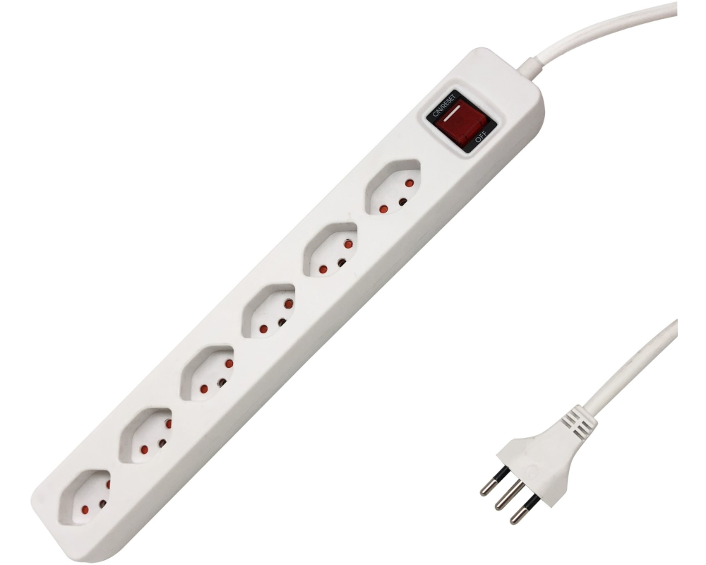 SCHOENENBERGER Steckdosenleiste 1.5m 06.980.6WS PLUS quer weiss