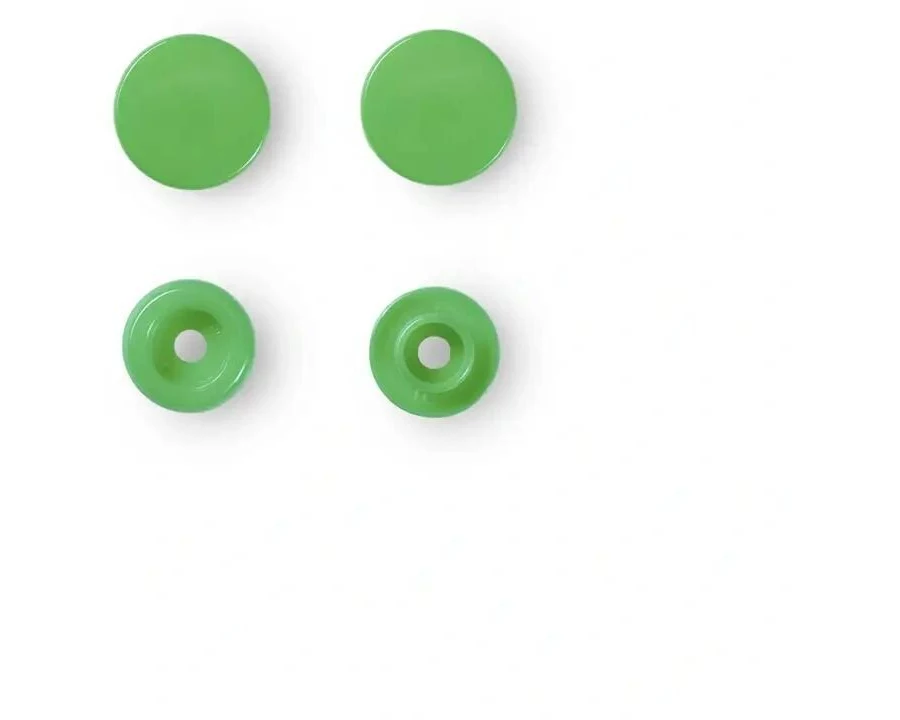 Prym Druckknöpfe Color Snaps Hellgrün, Ø 12,4 mm, 30 Stück