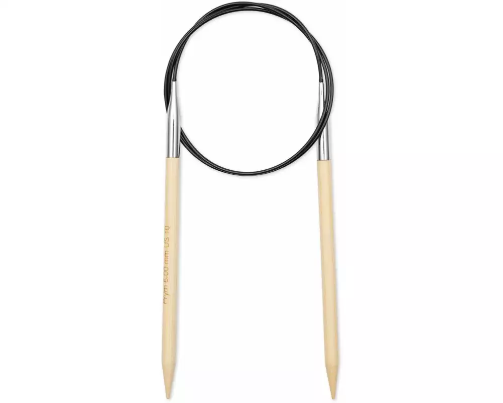 Prym 1530 Rundstricknadel BAMBUS 6.00 mm, 80 cm