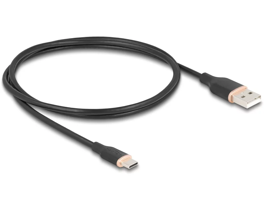 Delock USB 2.0-Kabel Silikon USB-A - USB-C 1 m