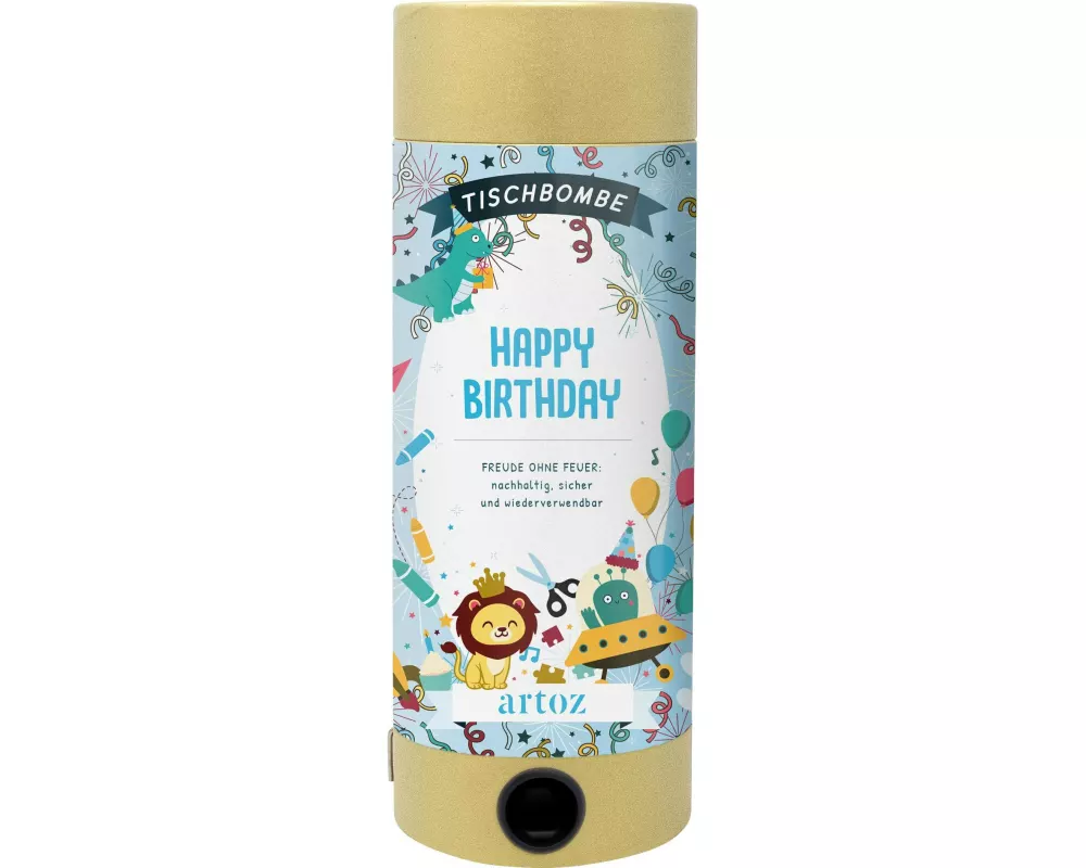 Artoz Tischbombe Happy Birthday Boy ohne Anzünden