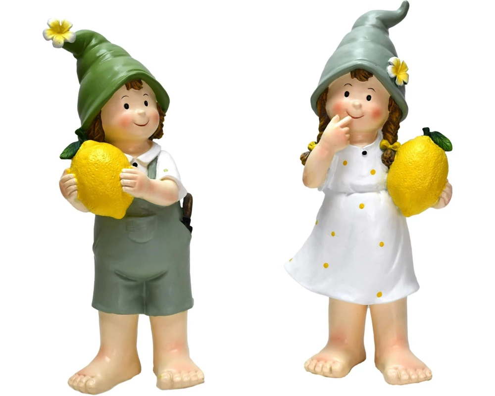 Dameco Dekofigur Kinder mit Zitrone 2er Set