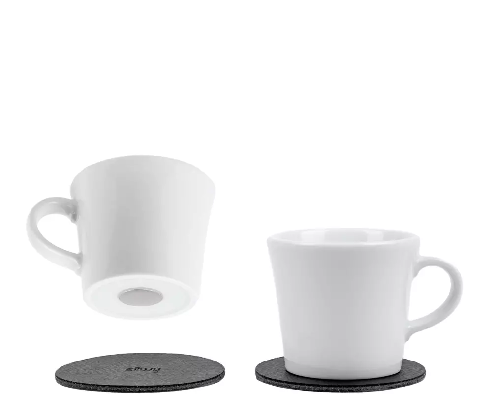 Silwy Porzellan Magnet-Espressotassen