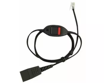 JABRA QD Cord auf RJ10 spiral 0.5–1Meter incl. Mute