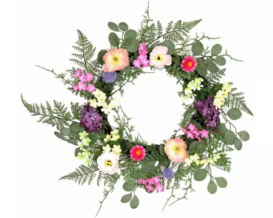 CHALET Kunstblume Gemischt 45 x 9 cm, Mehrfarbig