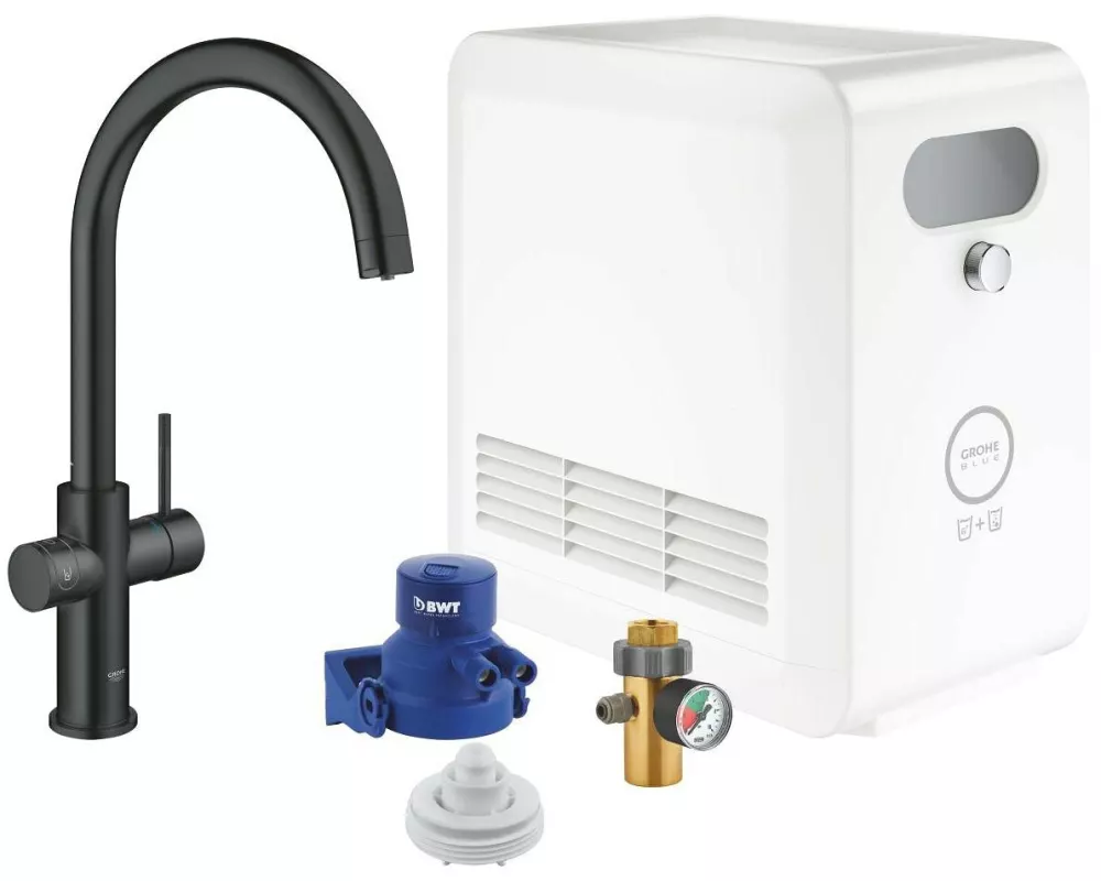 GROHE Küchenarmatur Blue Professional C-Auslauf Samt Schwarz