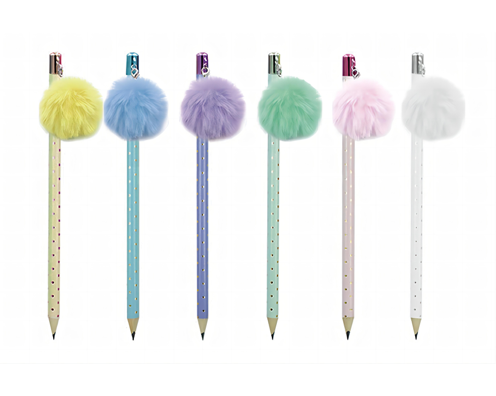 ROOST Bleistift Big Pompon Charm TSKY-P2317 assortiert