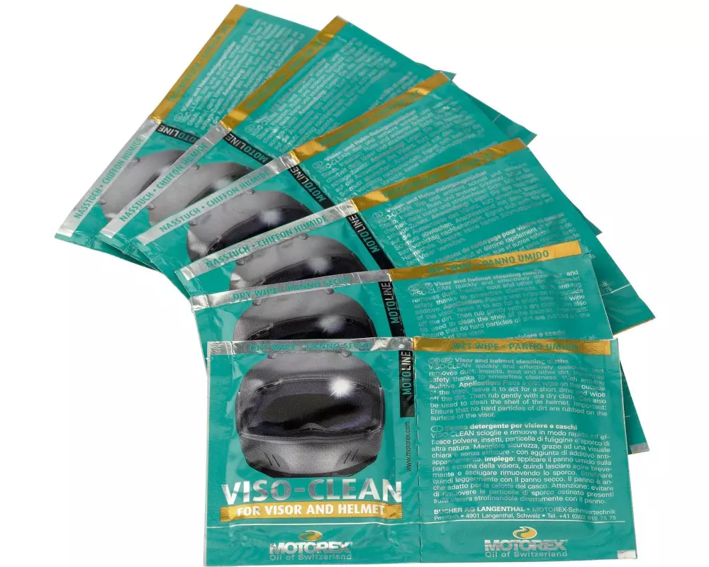 Motorex Reinigungstücher-Set Viso Clean 6 Stück