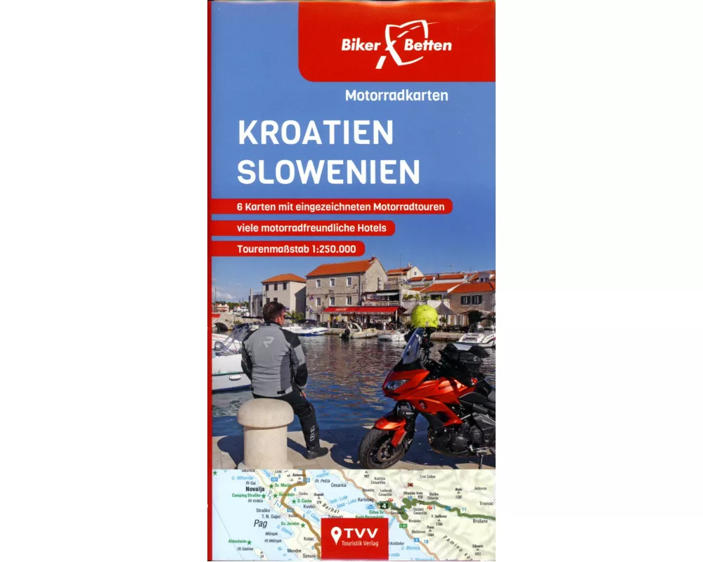 Motorradkarten Set Kroatien Slowenien