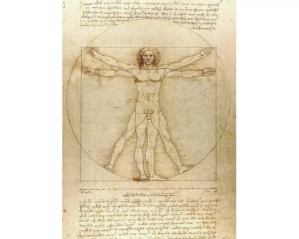 Vitruvian Man Notebook
