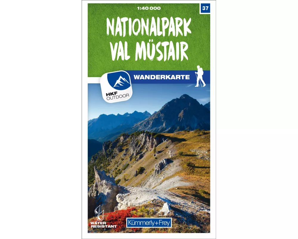 Kümmerly+Frey Wanderkarte 37 Nationalpark Val Müstair 1:40.000