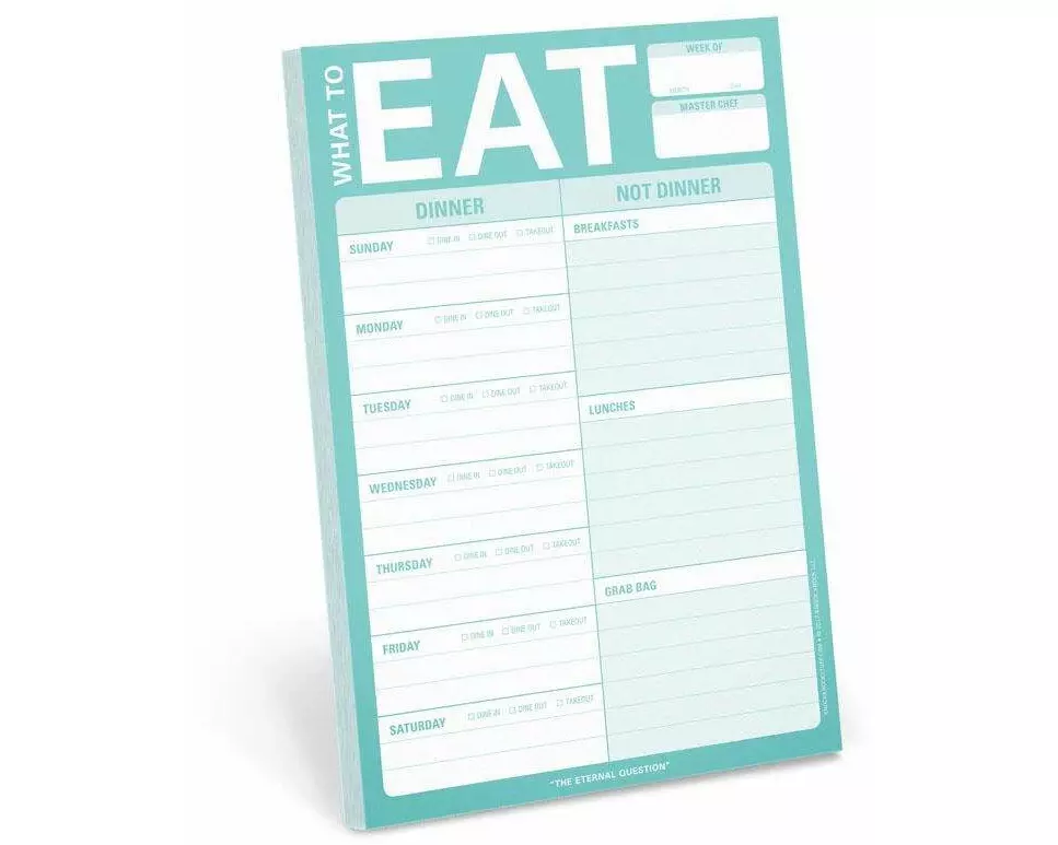 Knock Knock What to Eat Pad (Mint Green)