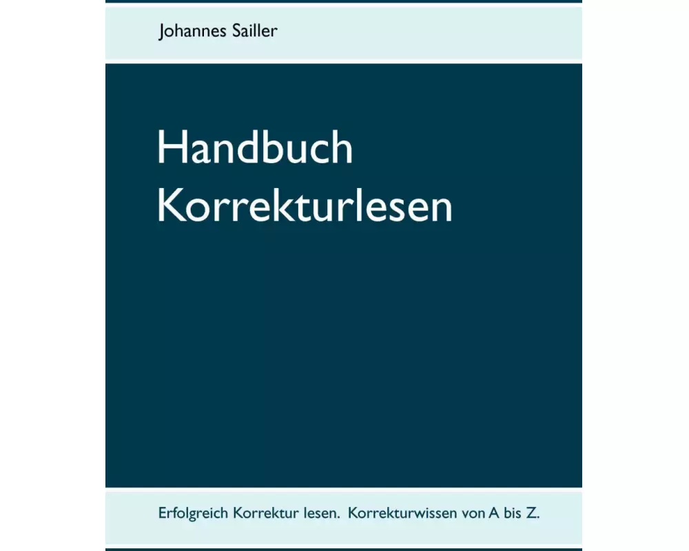 Handbuch Korrekturlesen
