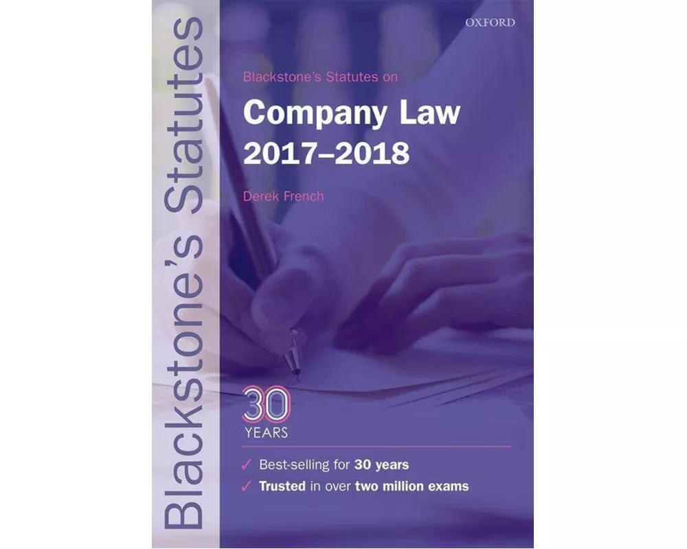 Blackstone's Statutes on Company Law 2017-2018