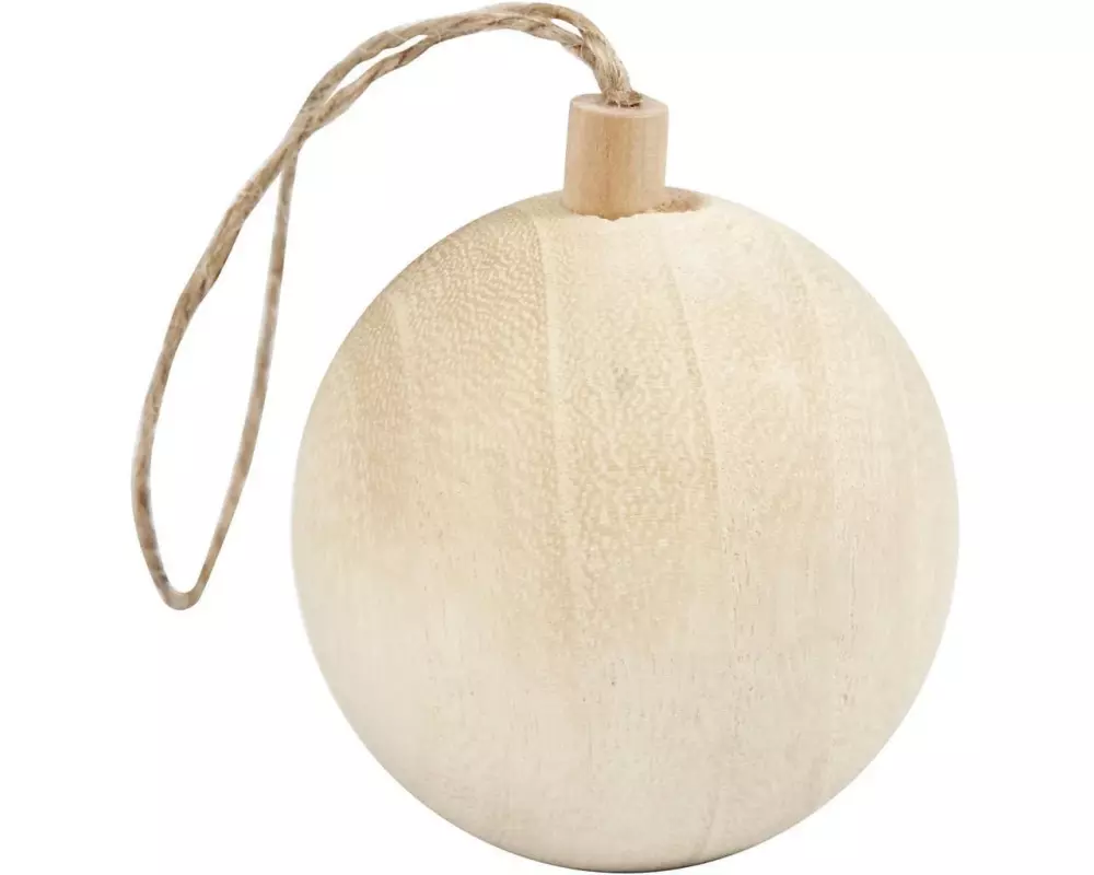 Creativ Company Weihnachtskugeln 4.8 cm Holz