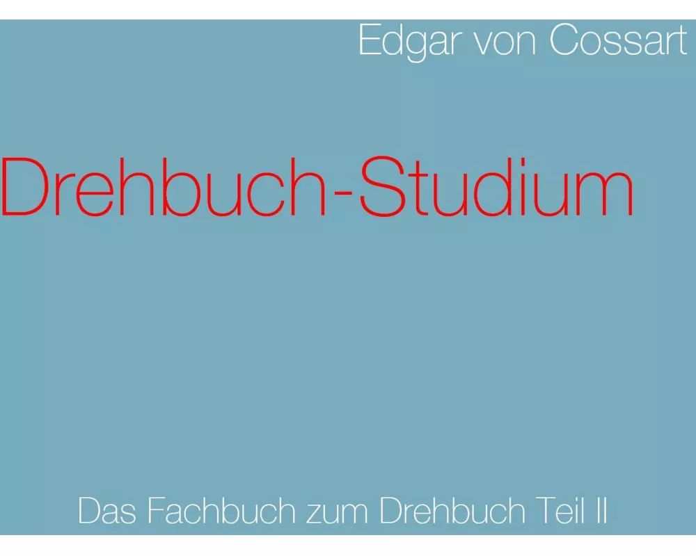 Drehbuch-Studium