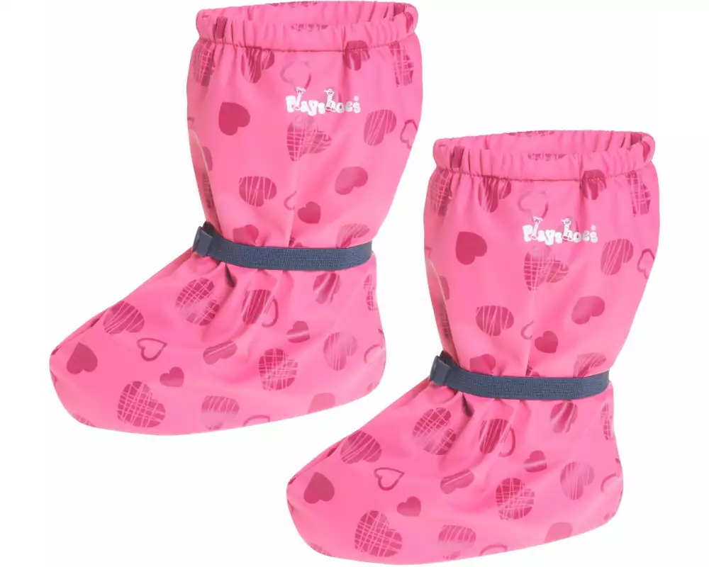 Playshoes Füsslinge Pink Herzchen Gr. 23