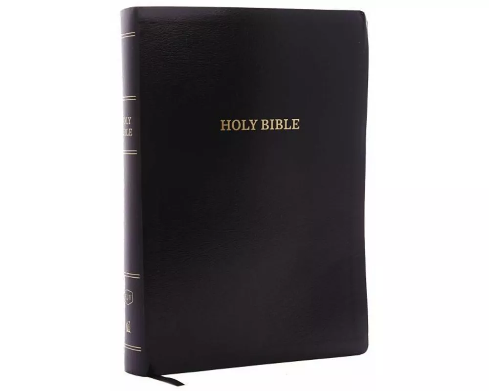 KJV, Reference Bible, Super Giant Print, Leather-Look, Black, Red Letter Edition