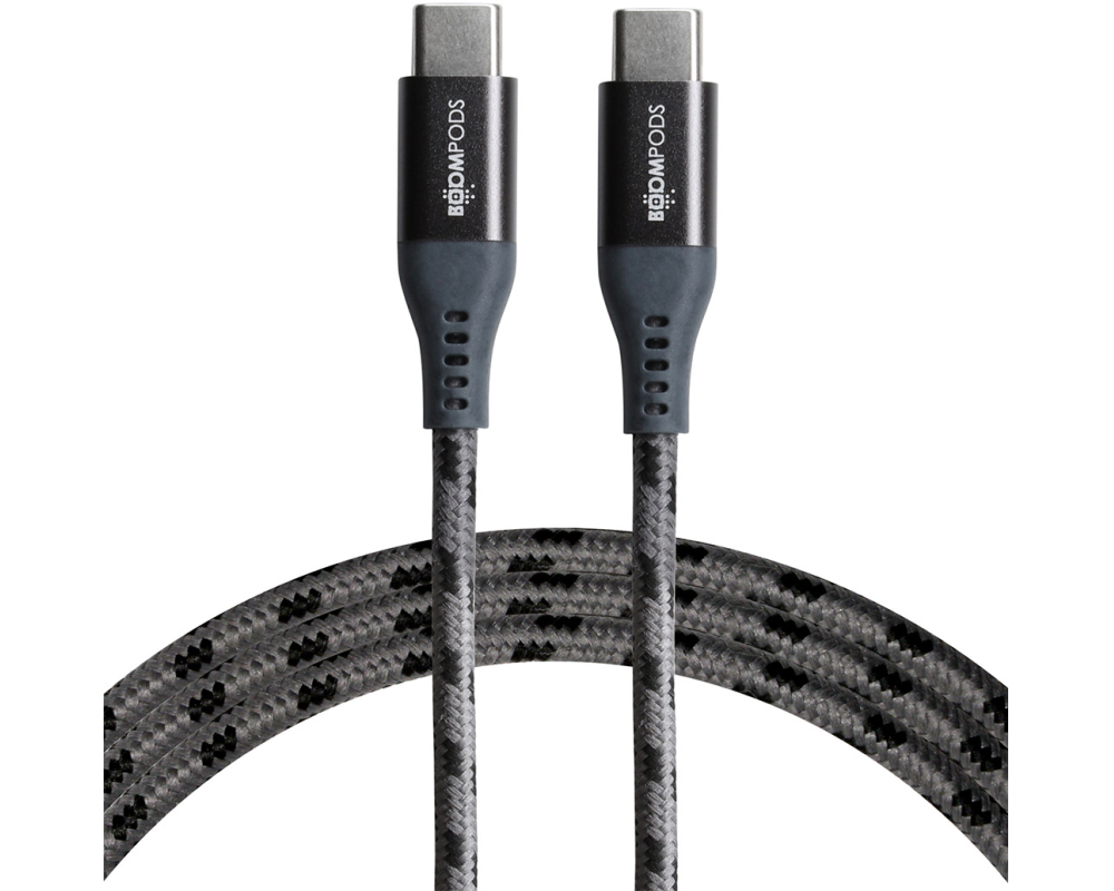 BOOMPODS Tide USB-C to USB-C Cable TCCCGR 1.5m,graphite