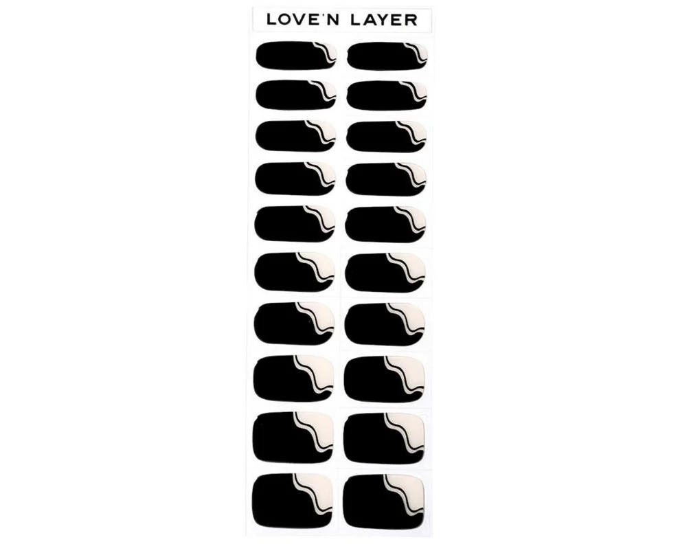 LoveNLayer French Swirl Selbstklebend, Schwarz