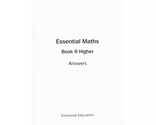 Essential Maths 9 Higher Answers